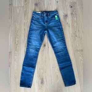 Gap Denim True Skinny High Rise Stretch Blue Jeans - Size 27 / 4 Regular - NWT